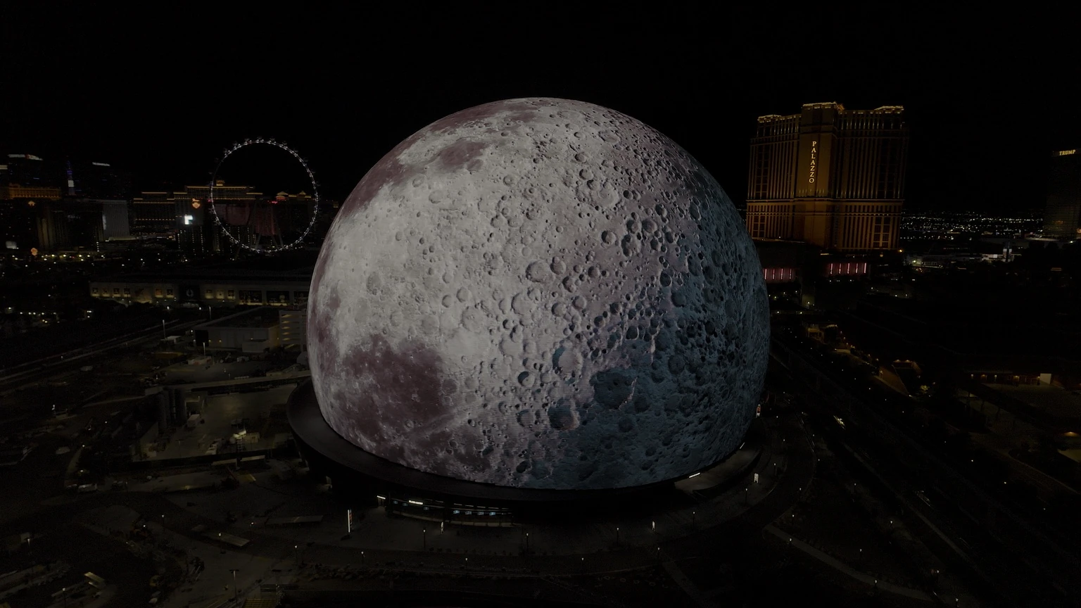The Moon displayed on the Exosphere